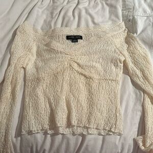 Silence + noice top white worn once